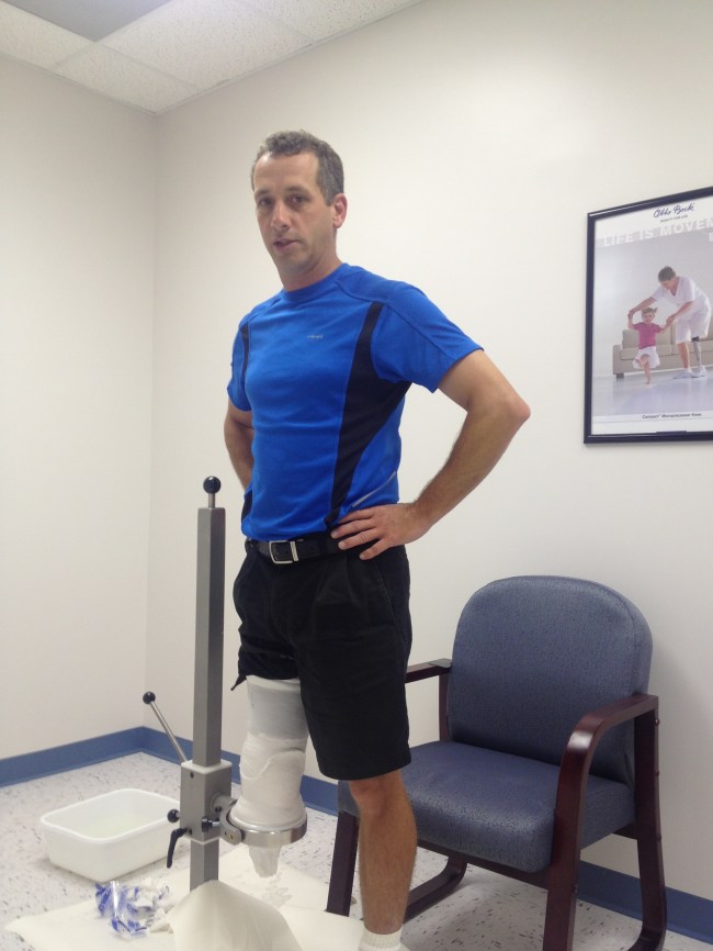 It looks like I'm standing in thin air with the cast stand!