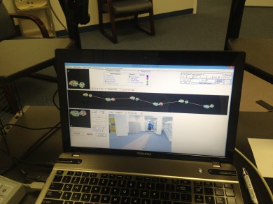 My steps as seen by the computer